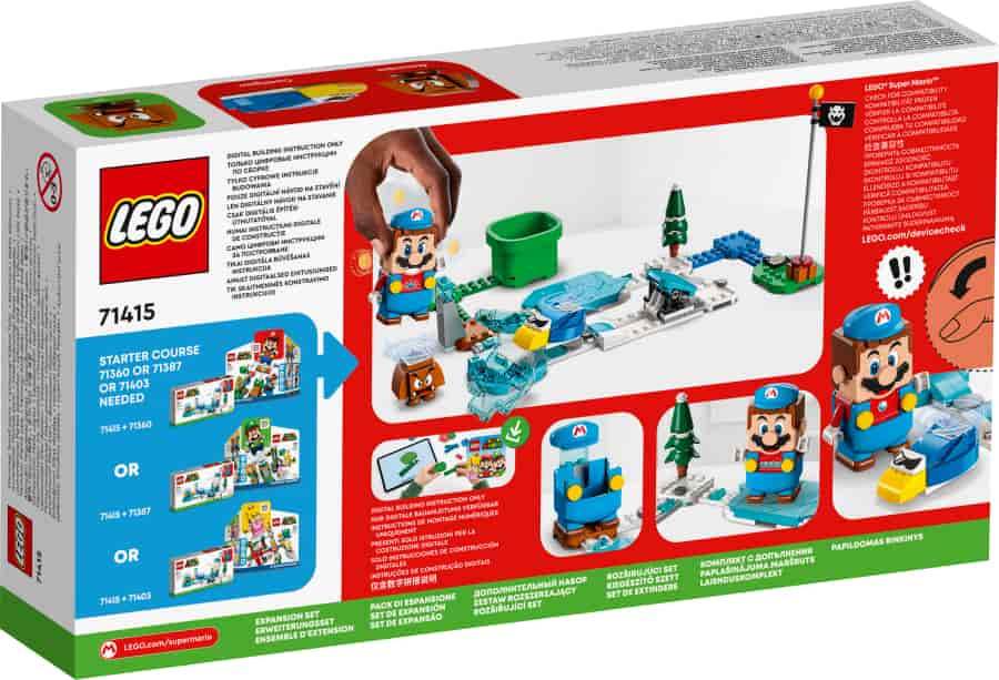 Lego Mario Set de Expansión Traje de Mario de Hielo y Mundo Helado 71415