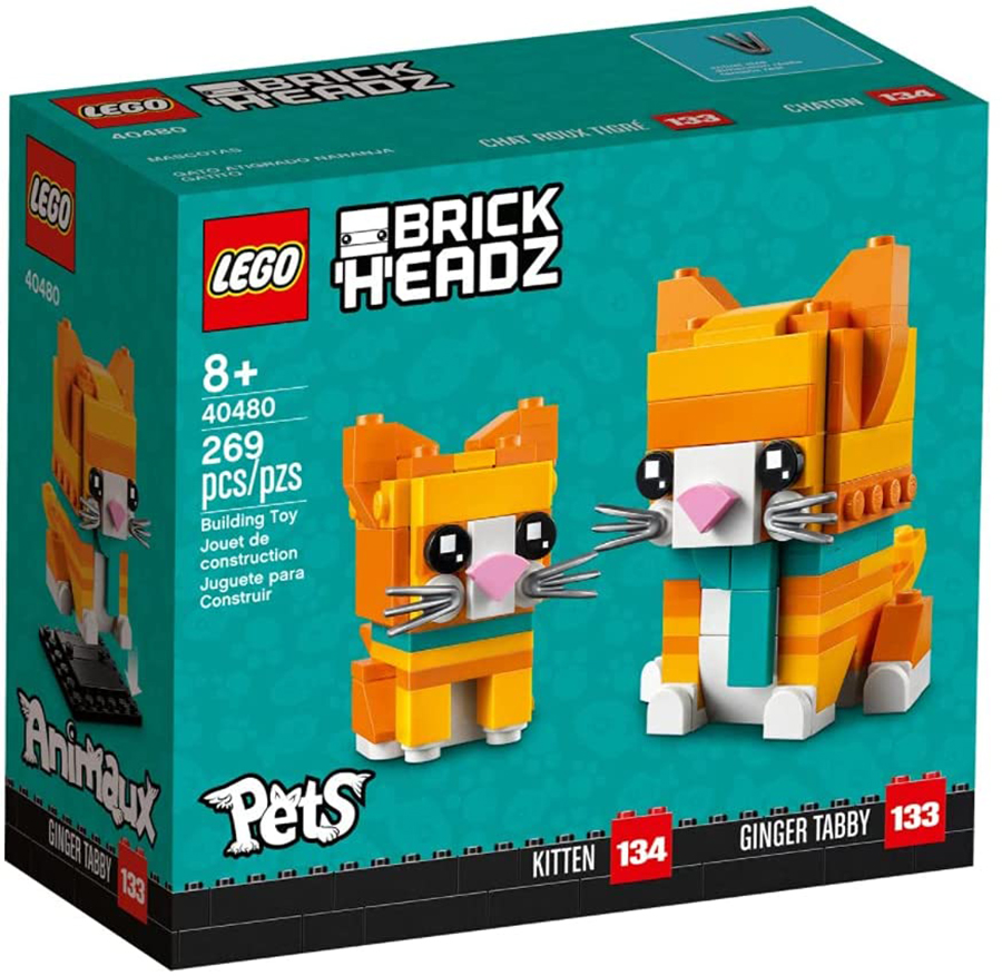 Lego BrickHeadz Gato Naranja 40480