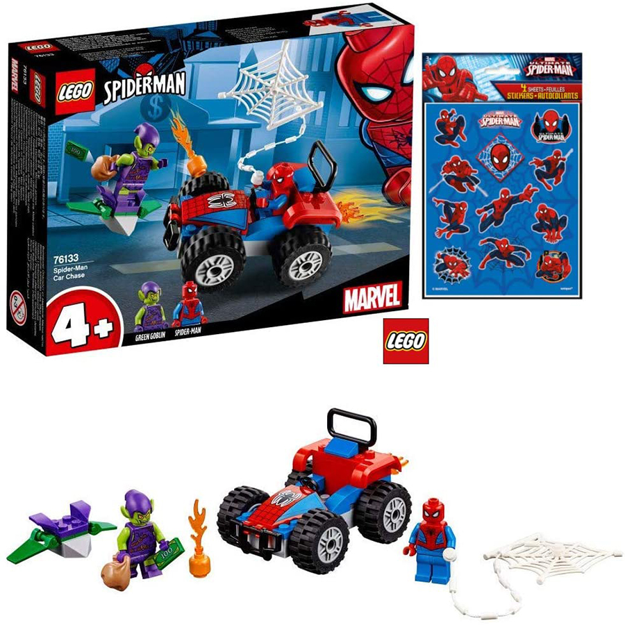 Lego Marvel Persecución en Coche de Spider Man 76133