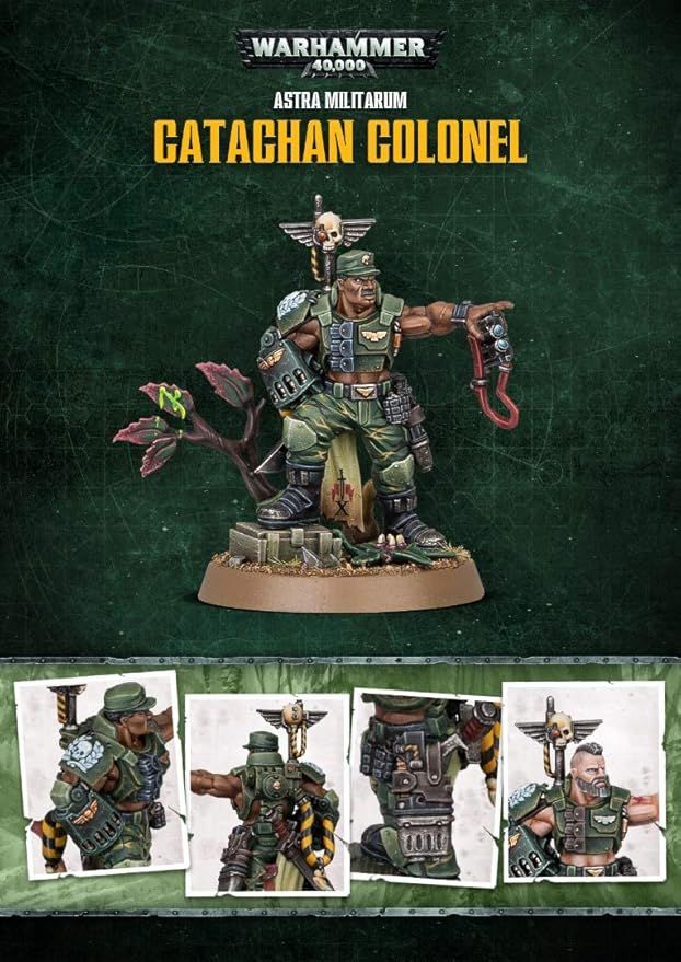 WARHAMMER 40K | Astra Militarum: Catachan Coronel (store anniversary miniature) 47-90