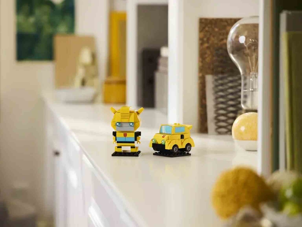 LEGO BRICK HEADZ | Bumblebee: Robot y Vehículo - 40804
