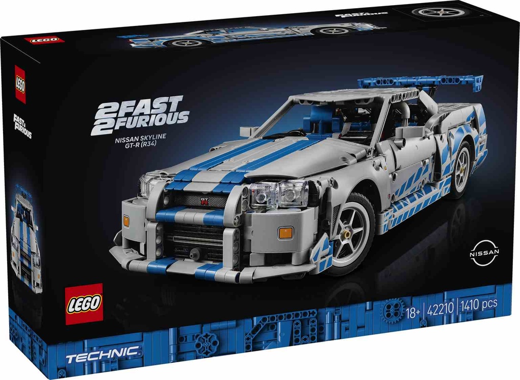 LEGO Technic | Coche Nissan Skyline GT-R (R34) de 2 Fast 2 Furious  - 42210