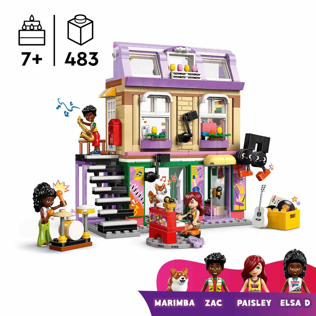 LEGO Friends | Tienda de Música y Apartamento- 42653
