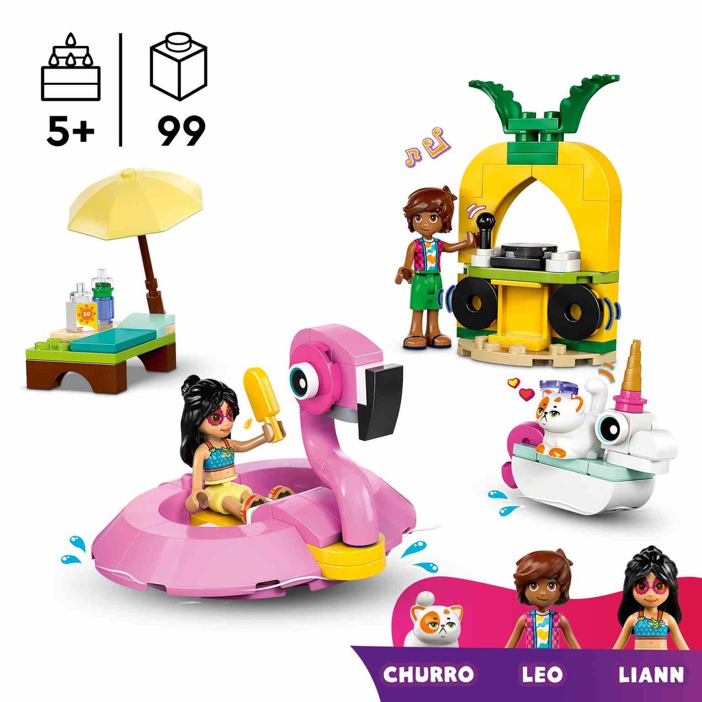 LEGO Friends | Fiesta en la Piscina con Flamenco y Unicornio - 42658