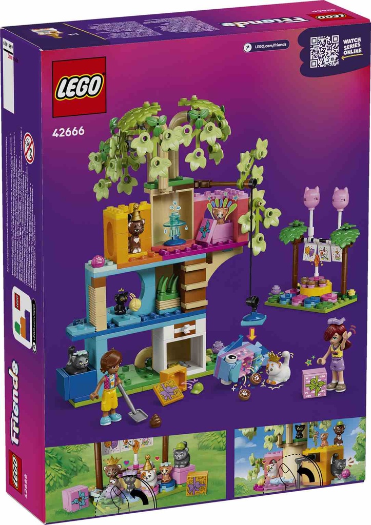 LEGO Friends | Fiesta de Cumpleaños y Casa del Árbol Felina - 42666