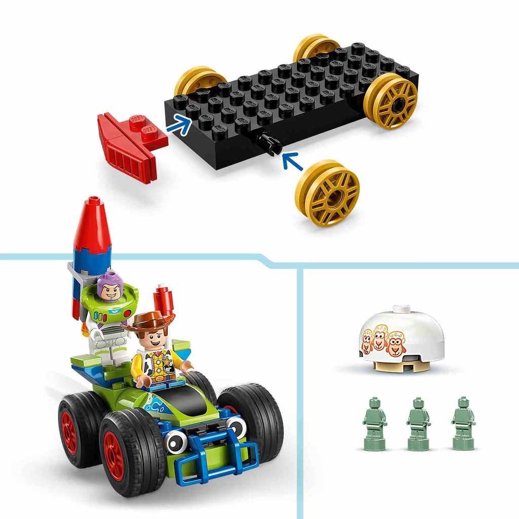LEGO Disney | Tren de Celebración de Toy Story y Coche RC - 43264