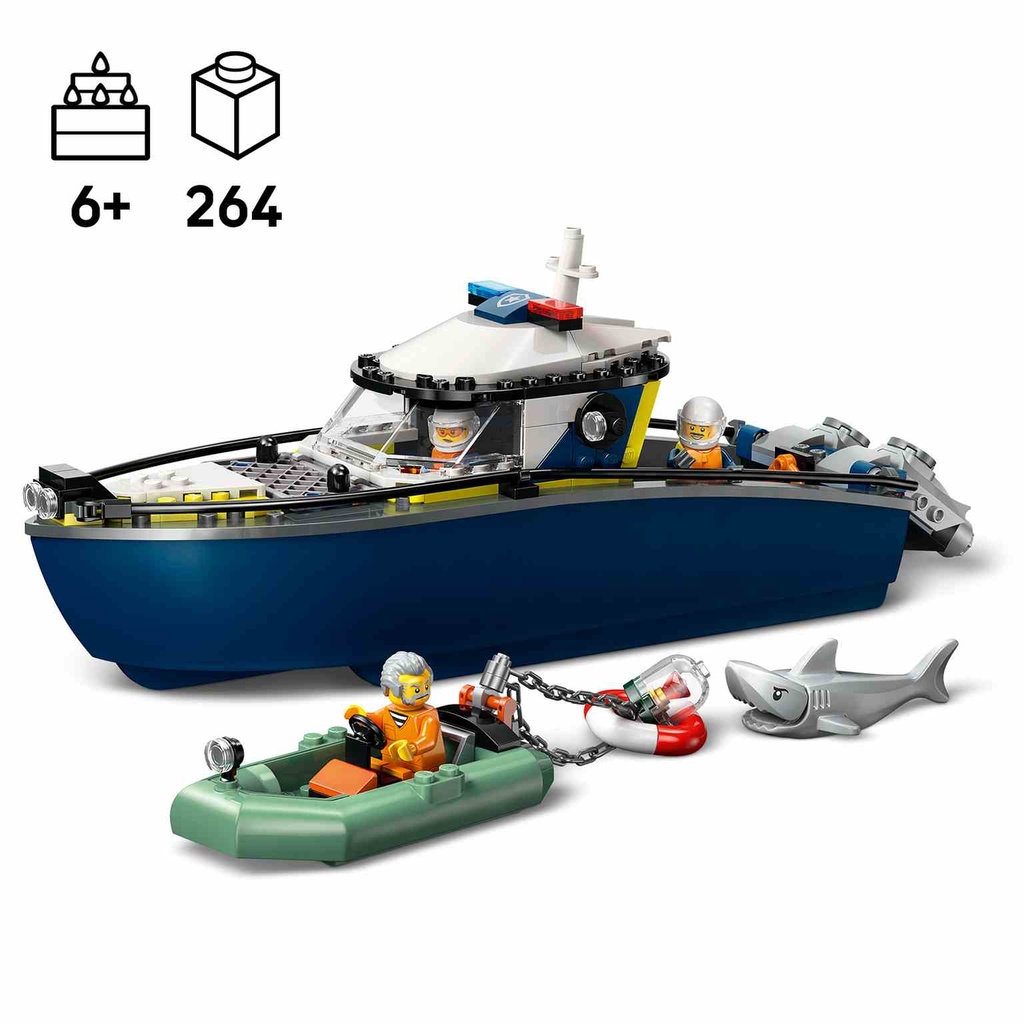 LEGO CITY | Persecución en Barco de Policía - 60456