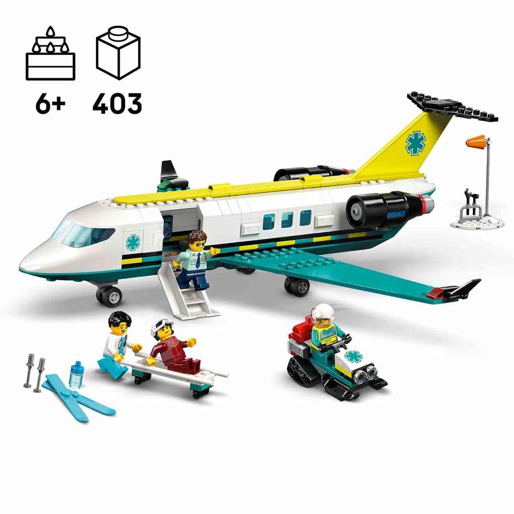 LEGO CITY | Ambulancia Aérea de Emergencia - 60465