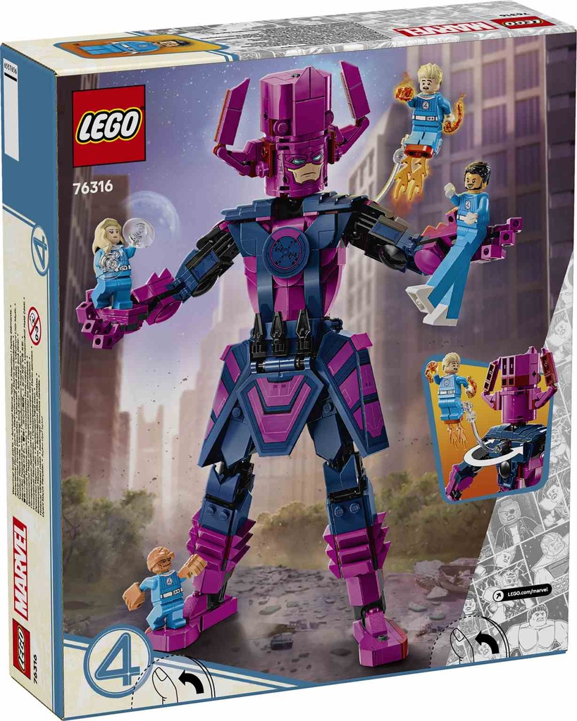 LEGO MARVEL | Cuatro Fantásticos vs. Figura para Construir de Galactus- 76316