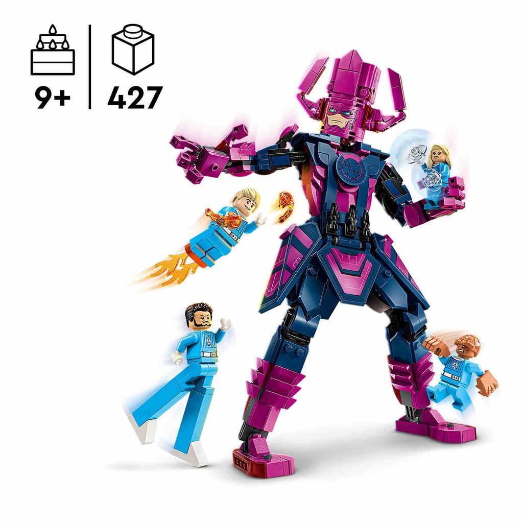 LEGO MARVEL | Cuatro Fantásticos vs. Figura para Construir de Galactus- 76316