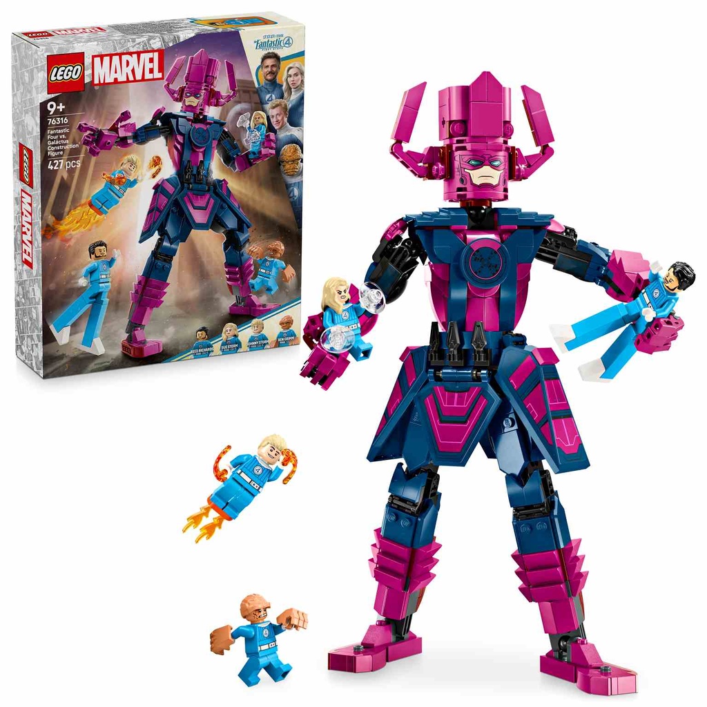 LEGO MARVEL | Cuatro Fantásticos vs. Figura para Construir de Galactus- 76316