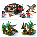 LEGO Jurassic World | Huida en Todoterreno y Raptor al Acecho- 76972