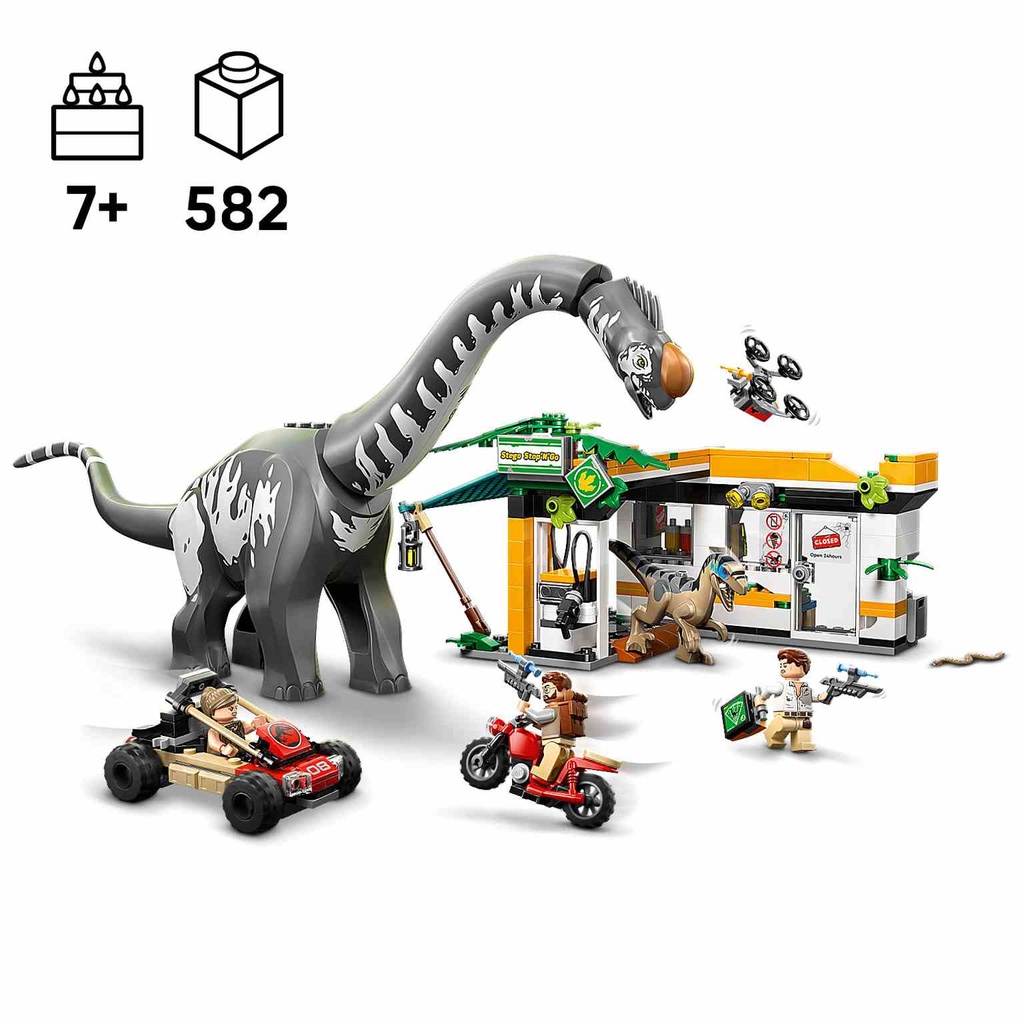 LEGO Jurassic World | Misión de Seguimiento: Raptor y Titanosaurus- 76973