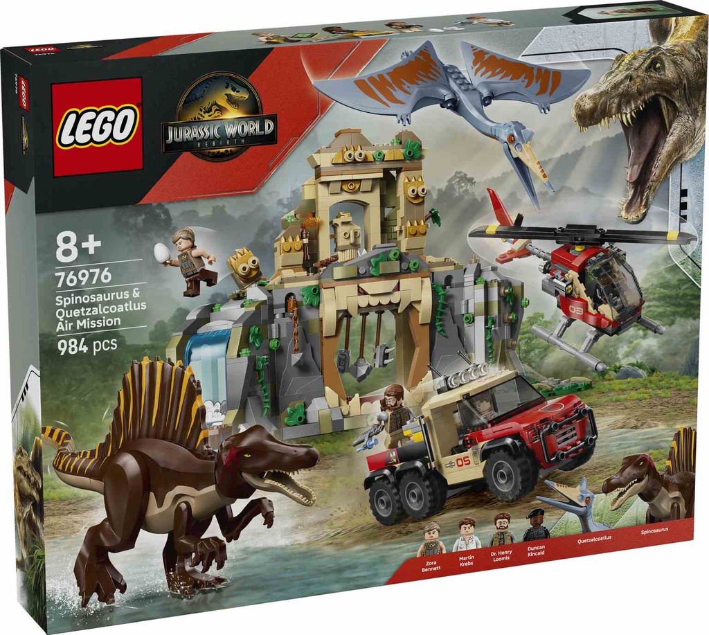 LEGO Jurassic World | Misión Aérea: Spinosaurus y Quetzalcoatlus - 76976