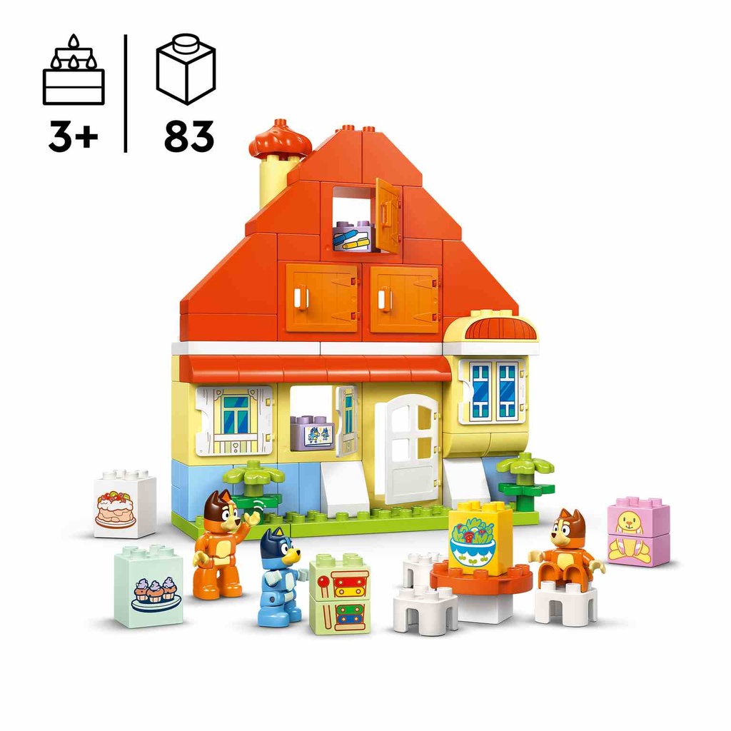 LEGO DUPLO | Casa Familiar de Bluey con Juego de Memoria - 10459