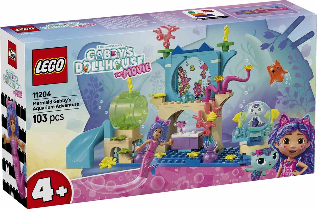 LEGO Gabby's Dollhouse | Aventura en el Acuario de Gabby Sirena  - 11204