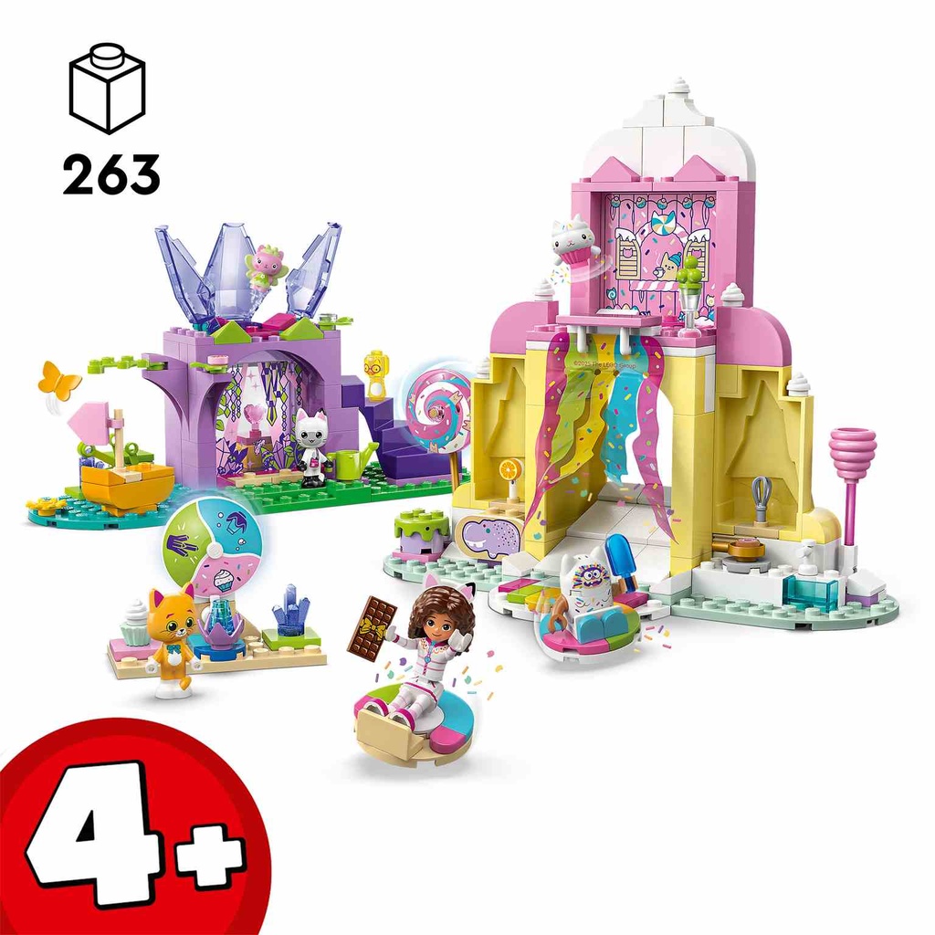 LEGO Gabby's Dollhouse | Montaña de Dulces y Jardín de Gatitos  - 11205