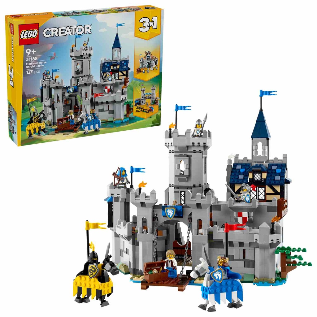 LEGO CREATOR 3en1 | Castillo Medieval de los Caballeros del Corcel  - 31168