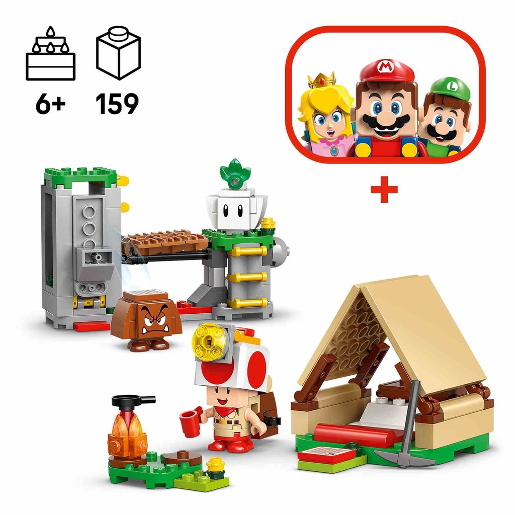 LEGO Super Mario | De acampada con el Capitán Toad - 72040