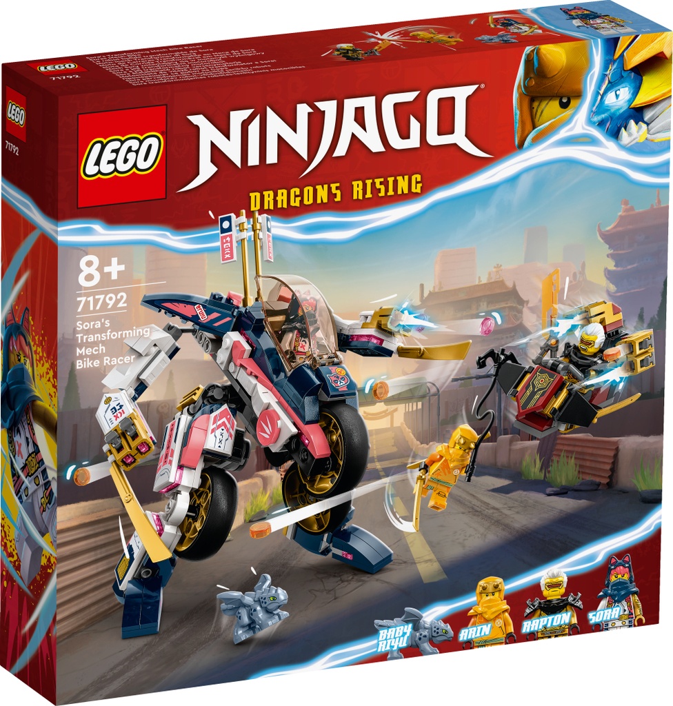 Lego NINJAGO Moto de Carreras Transformable en Meca de Sora 71792