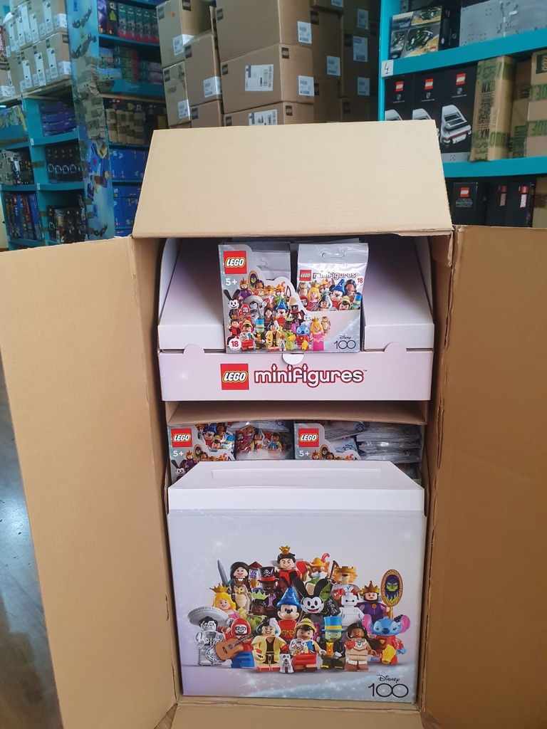 LEGO® Minifigures: Edición Disney 100 CAJA GRANDE DE 180 (UD) CON DISPLAY