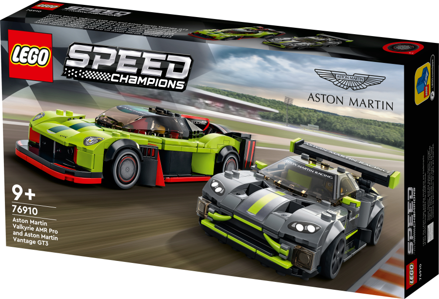 Lego Speed Champions Aston Martin Valkyrie AMR Pro y Aston Martin Vantage GT3  76910