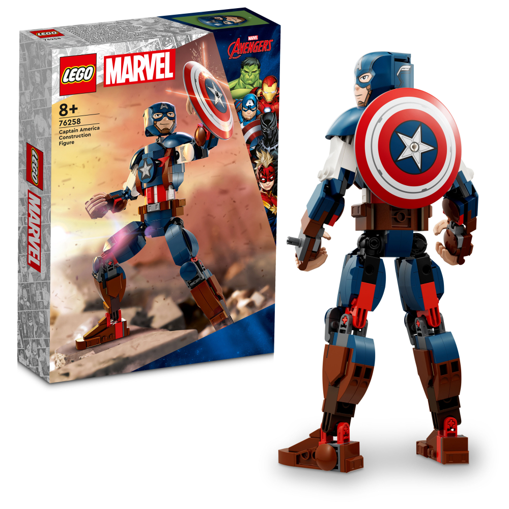 Lego Marvel Figura para Construir Capitan America 76258