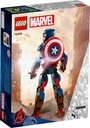 Lego Marvel Figura para Construir Capitan America 76258