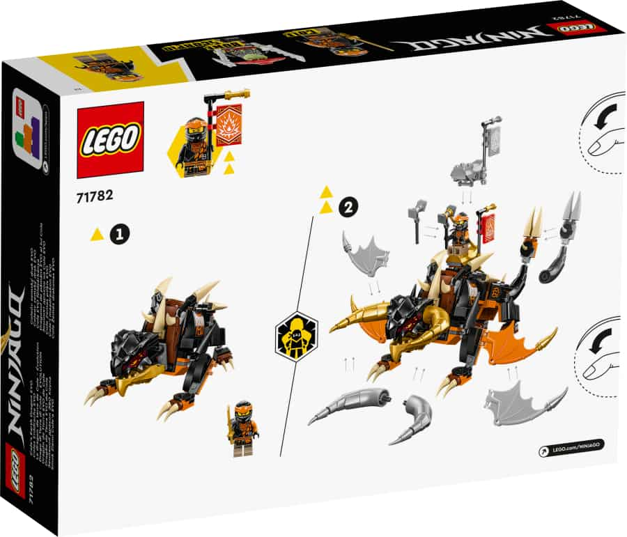 Lego Ninjago Dragón de Tierra EVO de Cole 71782