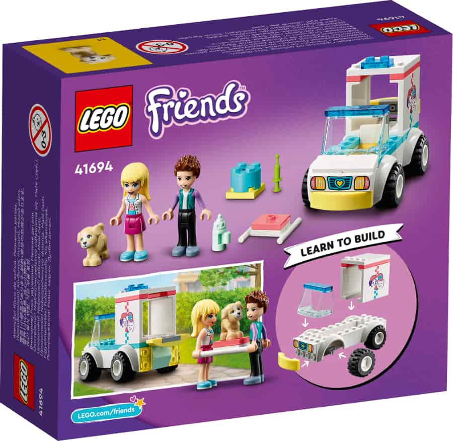 Lego Friends Ambulancia de la Clínica de Mascotas 41694