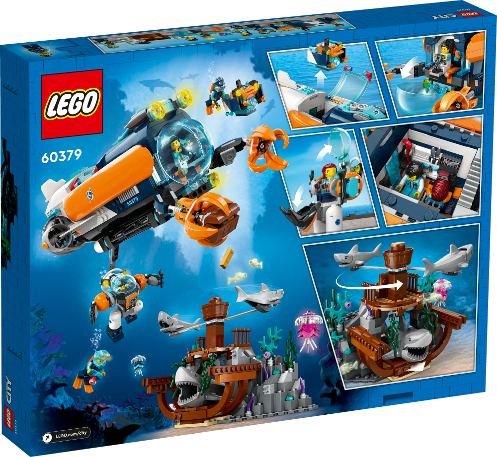 Lego City Submarino de Exploración de las Profundidades 60379