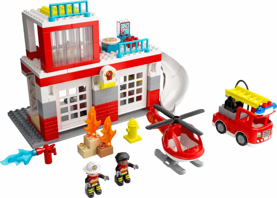 Lego DUPLO Parque de Bomberos y Helicóptero 10970