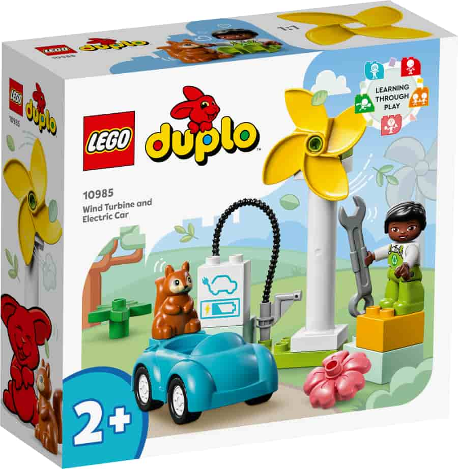 Lego DUPLO Aerogenerador y Coche Eléctrico 10985