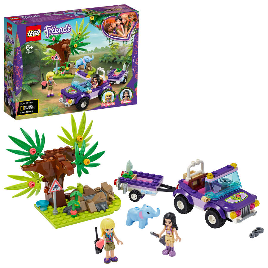 Lego Friends Rescate en la Jungla del Bebé Elefante 41421