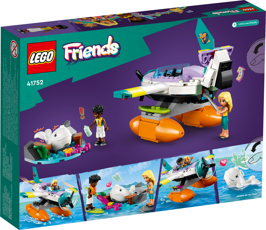 Lego Friends Avión de Rescate Marítimo 41752