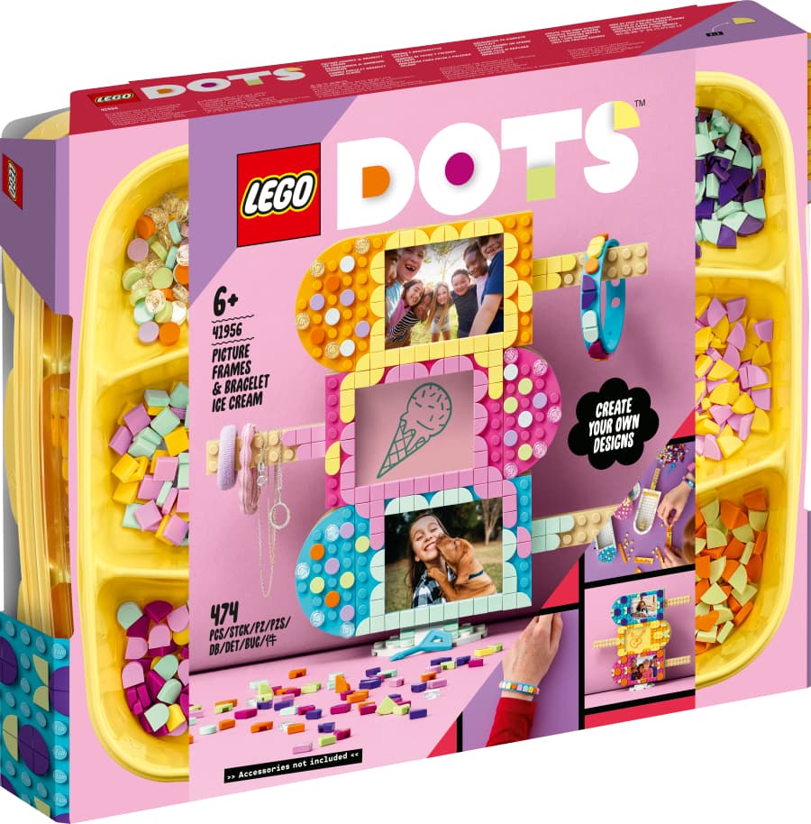 Lego DOTS Marcos de Fotos y Pulsera Helados  41956