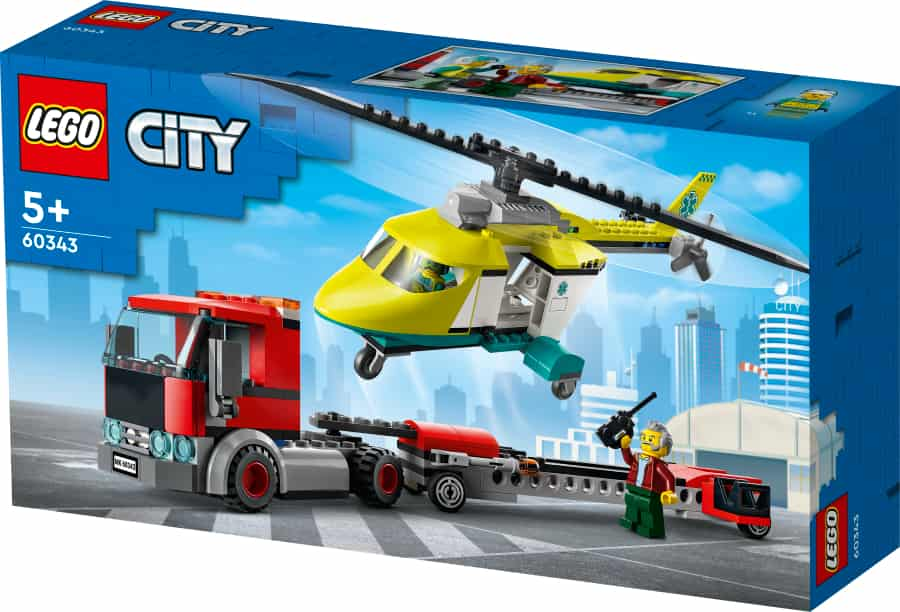 Lego City Transporte del Helicóptero de Rescate 60343