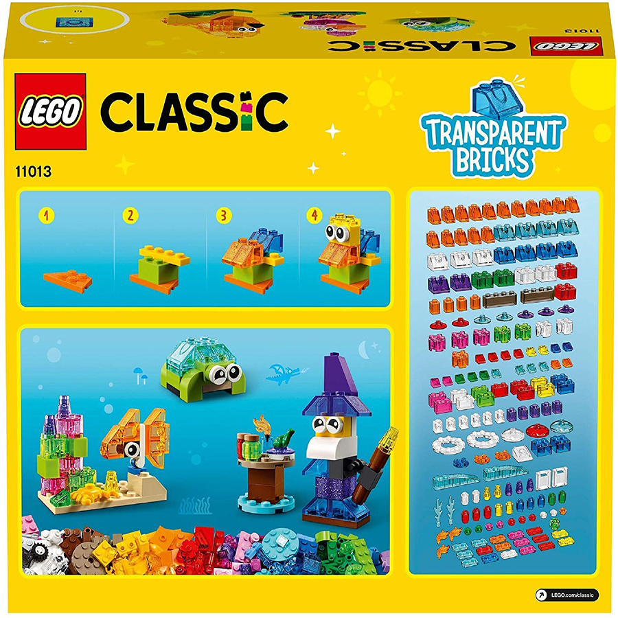 Lego Classic Ladrillos Creativos Transparentes 11013