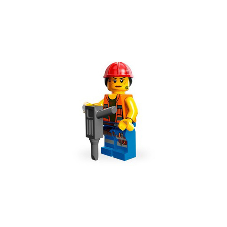 Lego Minifiguras Lego Serie Stard Gail the Construction Worker 71004 09