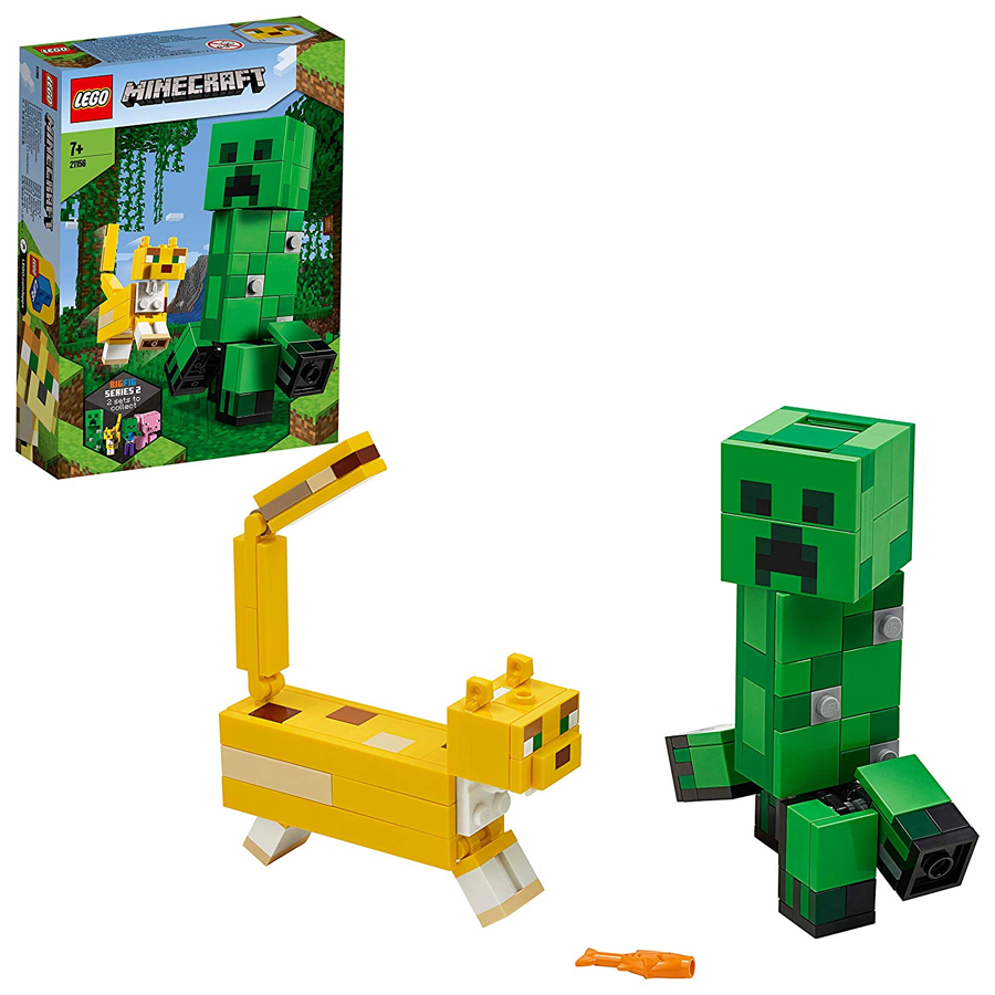 Lego Minecraft BigFig: Creeper™ y Ocelote 21156