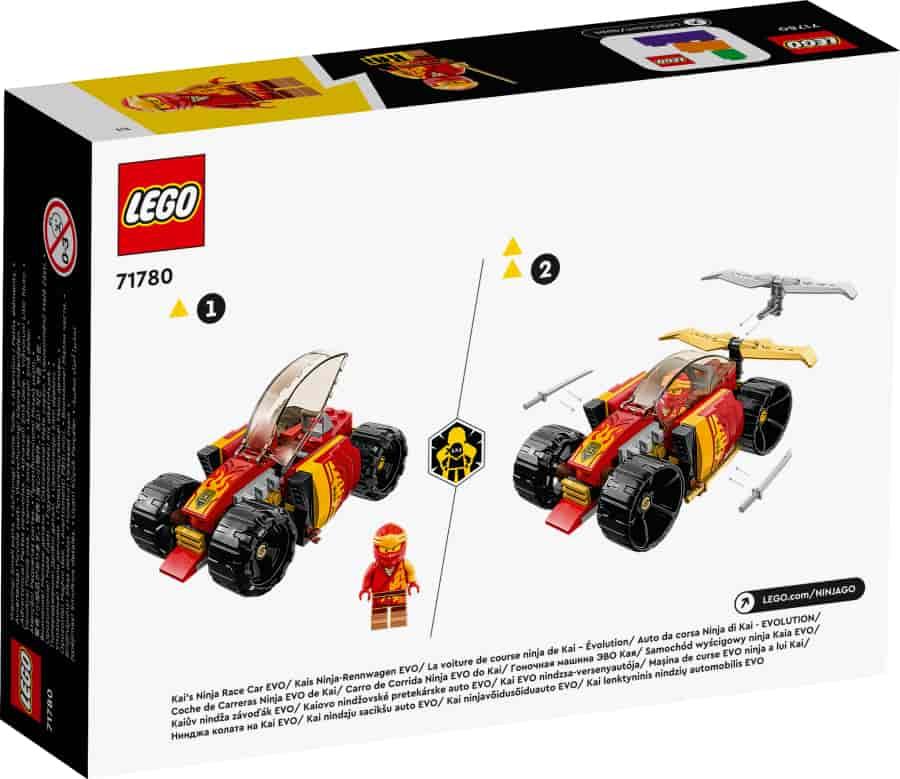 Lego NINJAGO Coche de Carreras Ninja EVO de Kai 71780