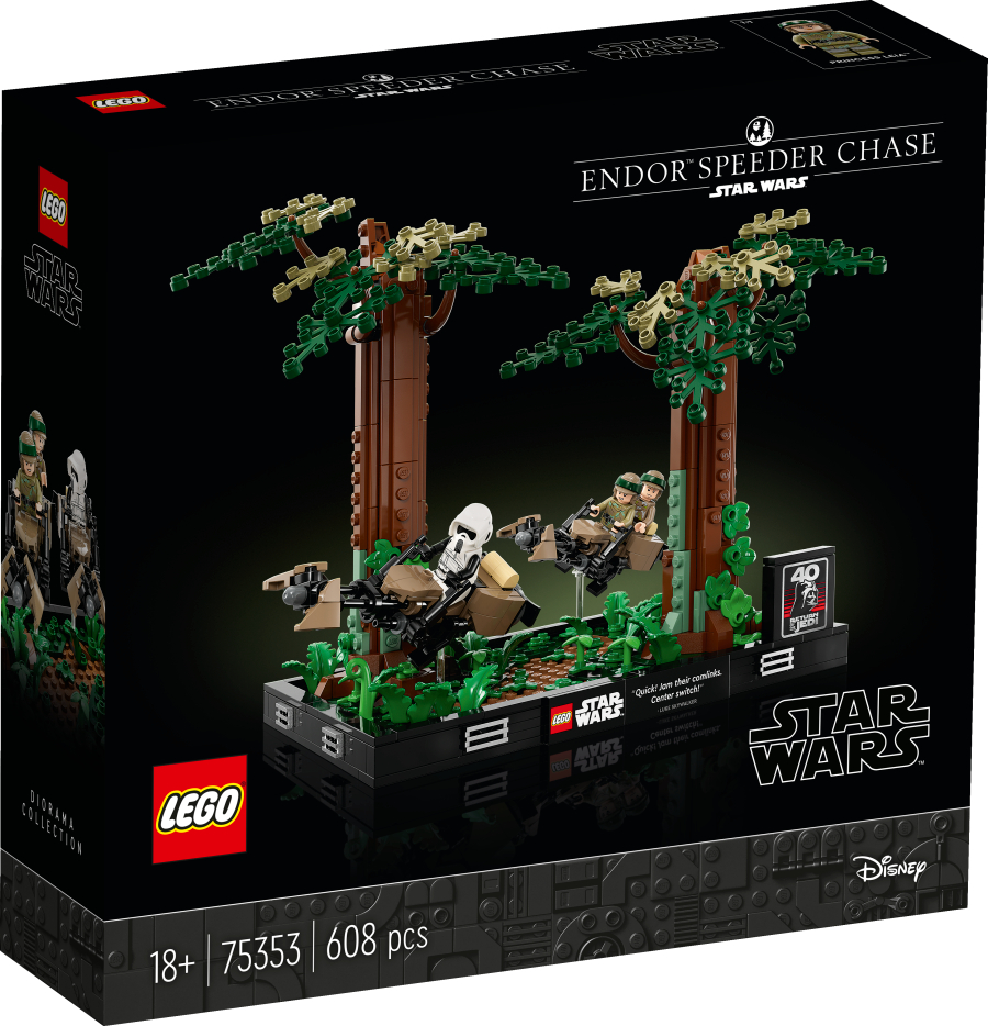 Lego Star Wars Diorama Duelo de Speeders en Endor  75353