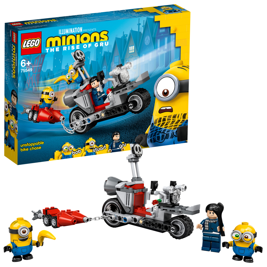 Lego Minions Persecución en la Moto Imparable 75549