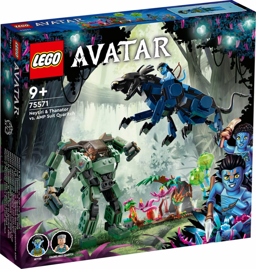 Lego Avatar Neytiri y Thanator vs Quaritch con Armadura AMP 75571