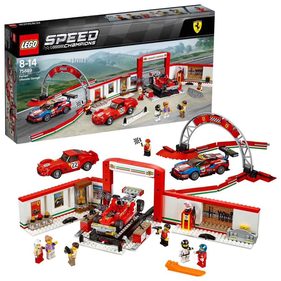 Lego Speed Champions Taller definitivo de Ferrari 75889