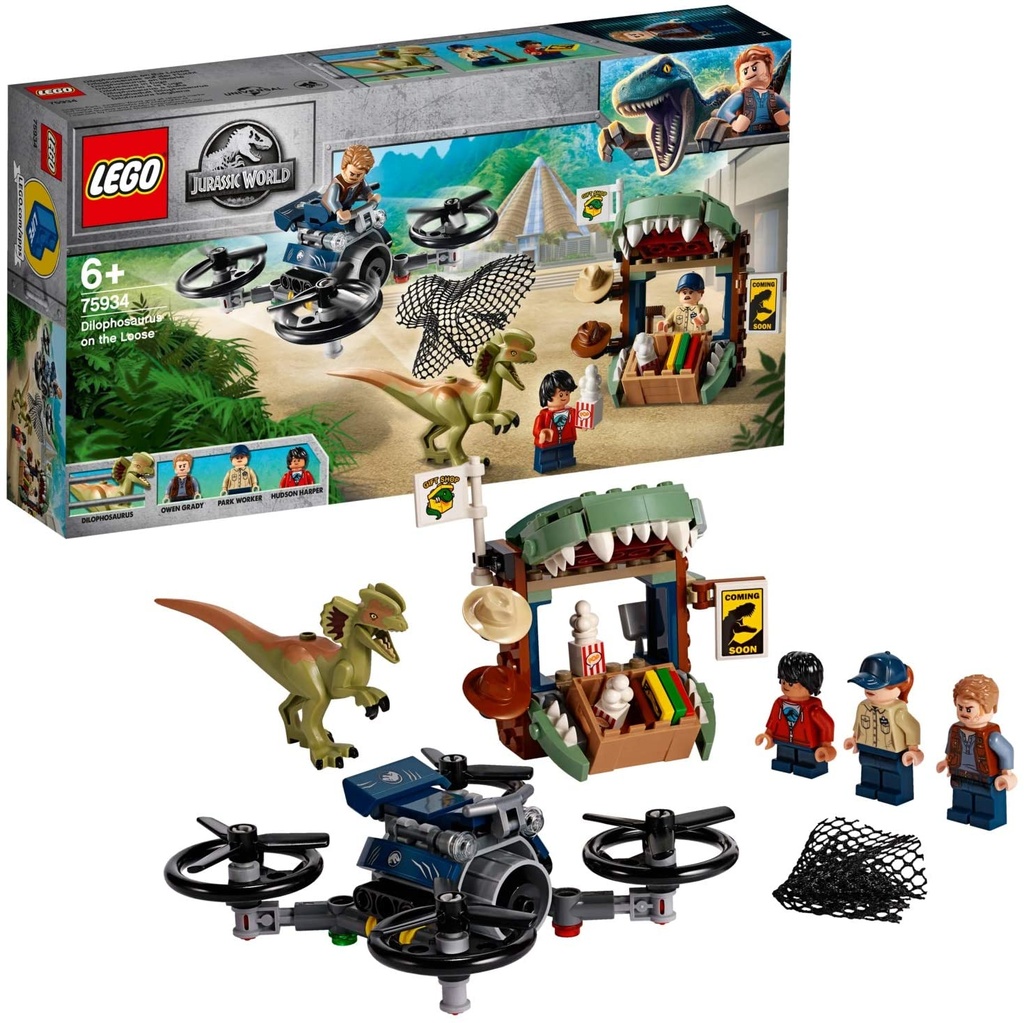 Lego Jurassic World Dilofosaurio a la fuga 75934