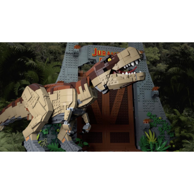 Lego Jurassic World Parque Jurásico Caos del T. rex 75936