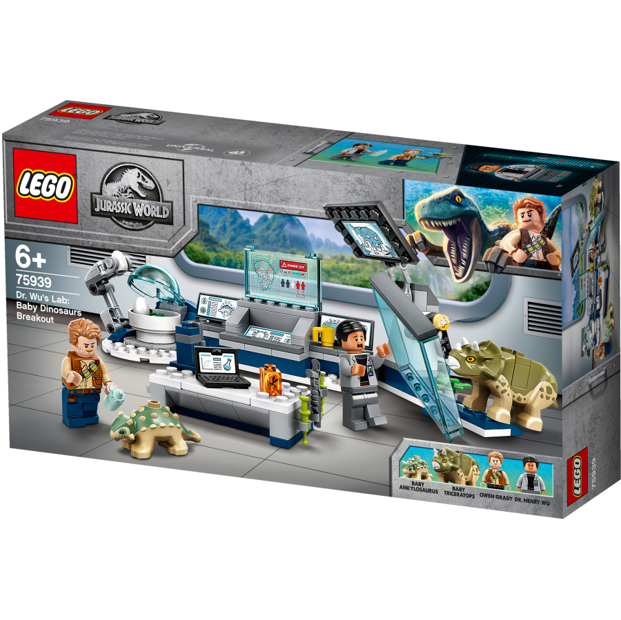 Lego Jurassic World Laboratorio del Dr. Wu Fuga de las Crías de Dinosaurio 75939