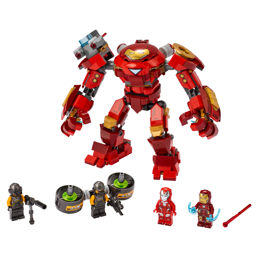 Lego Marvel Hulkbuster de Iron Man vs. Agente de A.I.M. 76164