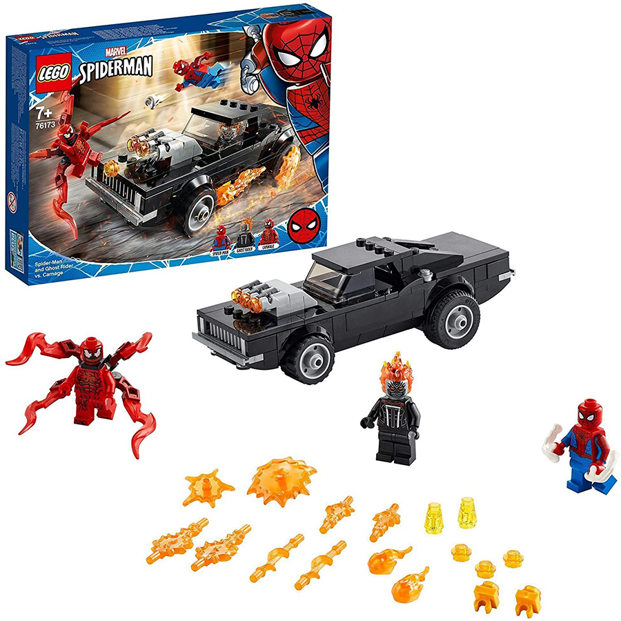 Lego Marvel Spider Man y el Motorista Fantasma vs Carnage 76173